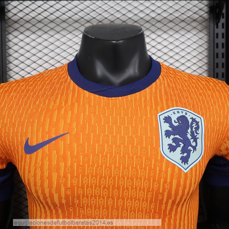 Nuevo 1ª Jugadores Camiseta Holanda 2024 Naranja Baratas
